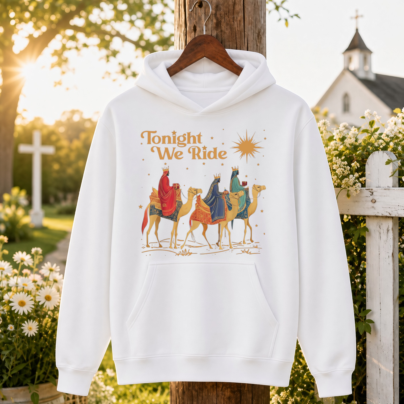 Tonight We Ride Christmas Faith Design- Unisex T-Shirt, Hoodie & Sweatshirt