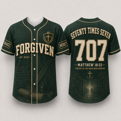 Christian Baseball Jersey for Men – Bible Verse Faith Jersey