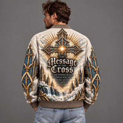 Jesus Christian Cardigan, Message of the Cross Religious Sweater, John 14:6 Bible Verse Cardigan, Gothic Faith Gift for Men