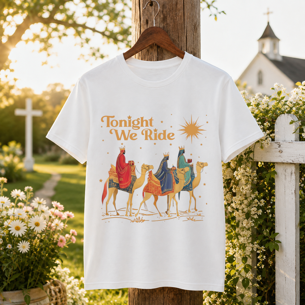 Tonight We Ride Christmas Faith Design- Unisex T-Shirt, Hoodie & Sweatshirt