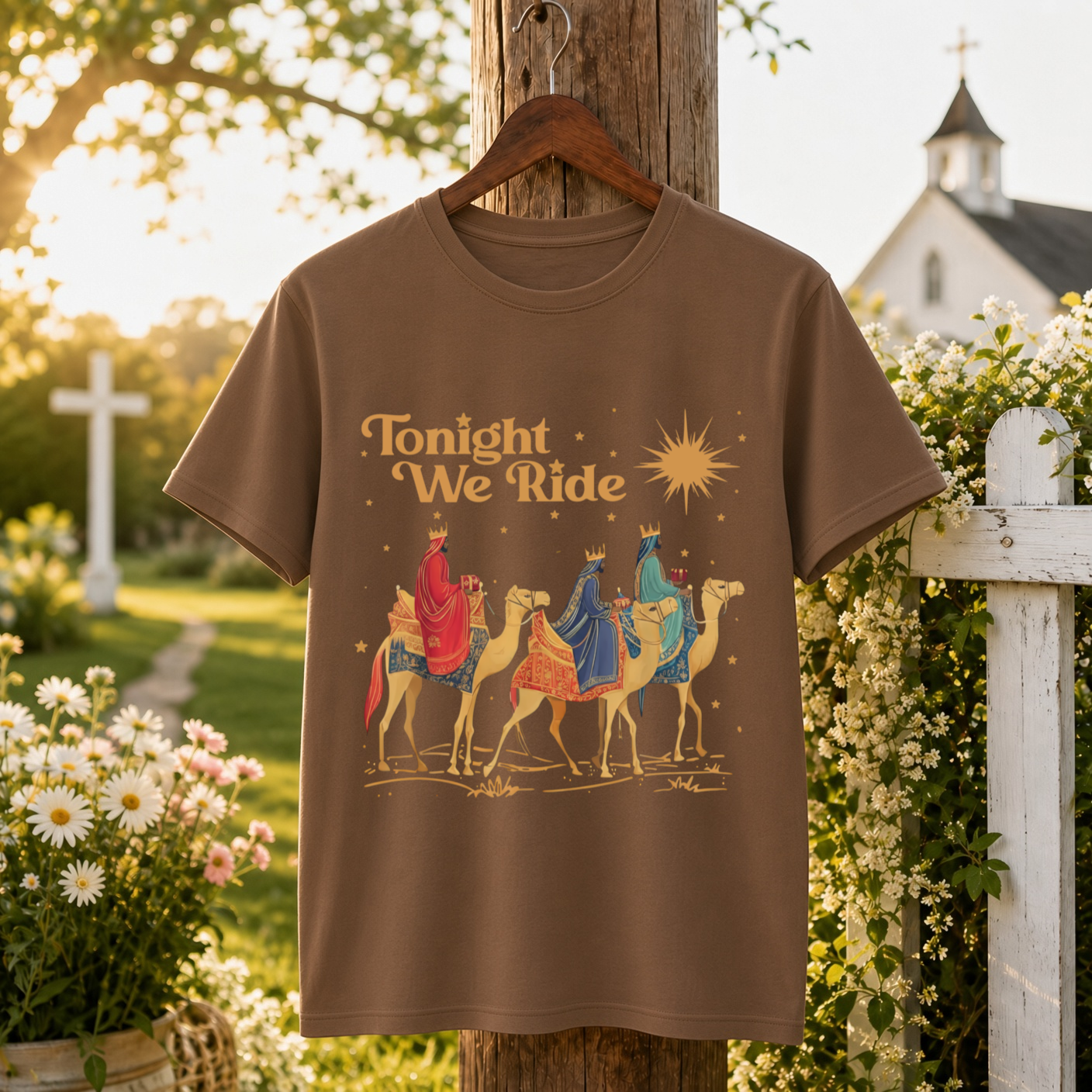 Tonight We Ride Christmas Faith Design- Unisex T-Shirt, Hoodie & Sweatshirt