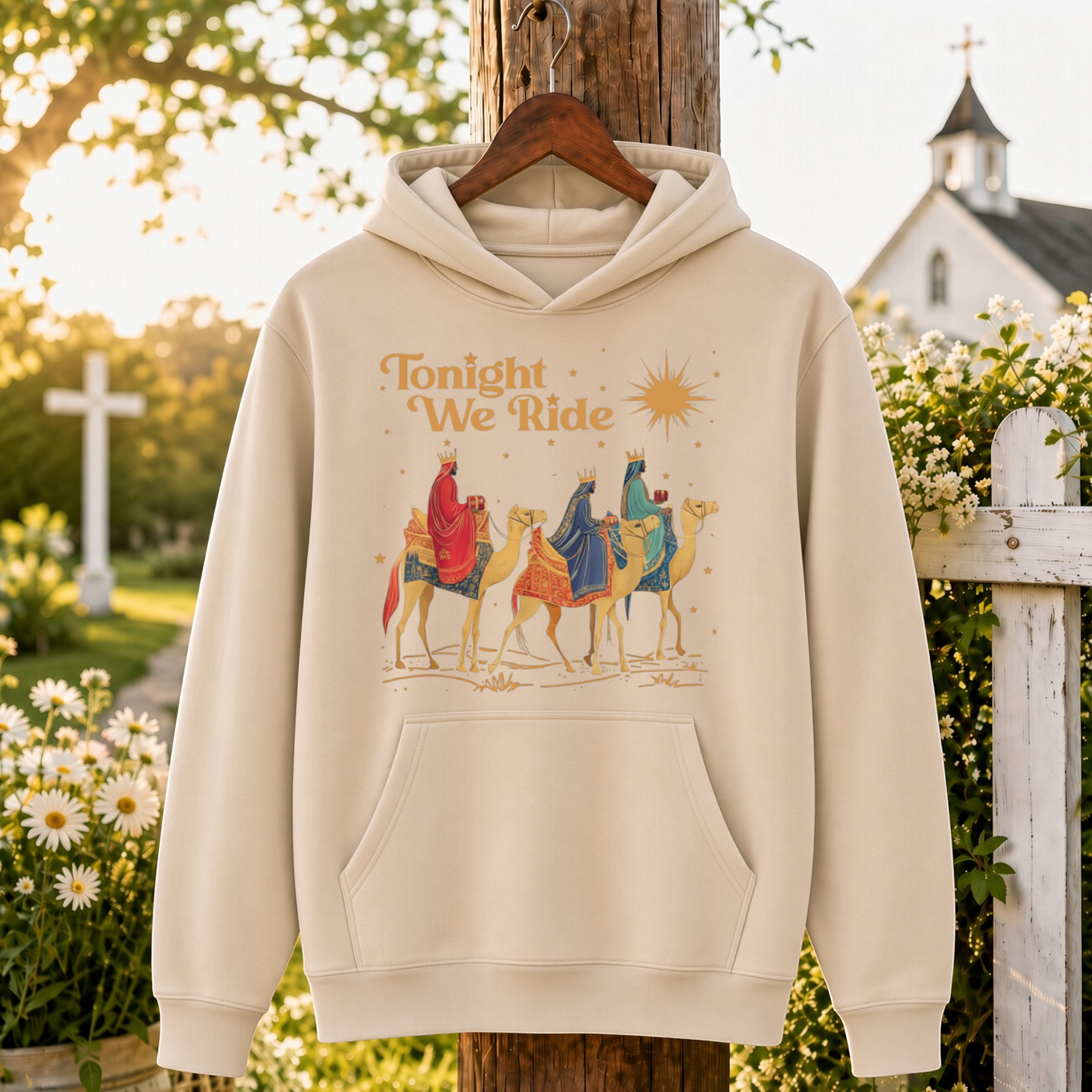 Tonight We Ride Christmas Faith Design- Unisex T-Shirt, Hoodie & Sweatshirt