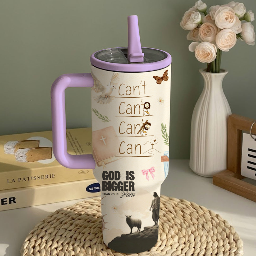 Christian Tumbler Gift for Women 40oz Jesus Cup