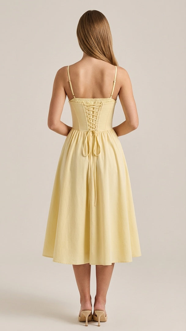 Mariella Lemon Midi Dress